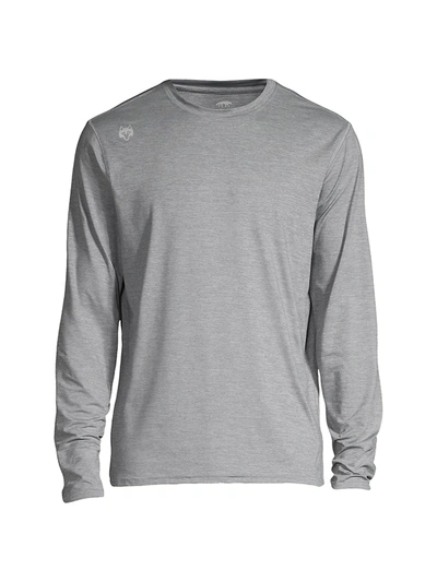 Greyson Guide Long-sleeve Sport Shirt In Light Grey Heather
