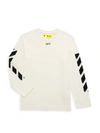 OFF-WHITE LITTLE KID'S & KID'S OFF STAMP LONG-SLEEVE T-SHIRT,400014735050