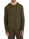 ATM ANTHONY THOMAS MELILLO SPECKLED WOOL & CASHMERE HOODIE,400014757373