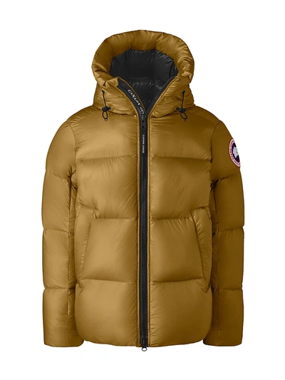 Canada Goose Crofton Hooded Puffer Jacket In Emblem Gold