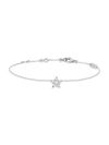 DJULA WOMEN'S MAGIC TOUCH 18K WHITE GOLD & DIAMOND STAR CHAIN BRACELET,400014777073