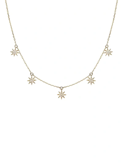 Djula Women's Soleil 18k Yellow Gold & Diamond Necklace In Pink Gold