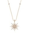 Djula Women's Soleil 18k Yellow Gold & Diamond Pendant Necklace In Or Jaune