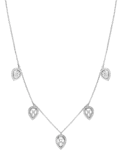 Djula Women's Marquise 18k White Gold & Marquise Diamond Necklace