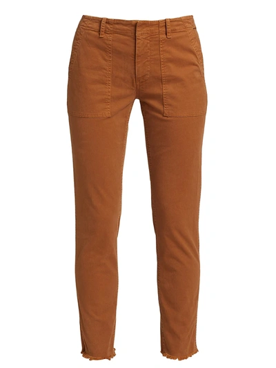 Nili Lotan Jenna Cotton Pants In Maple