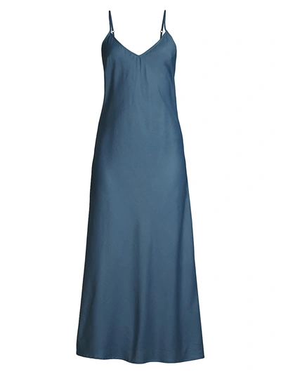 Pour Les Femmes Cotton Nightgown In Elderberry