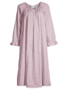 POUR LES FEMMES LOUISA RUFFLE-SLEEVE NIGHTGOWN,400014995336