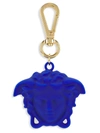 Versace Medusa Pendant Keyring In Royal Blue