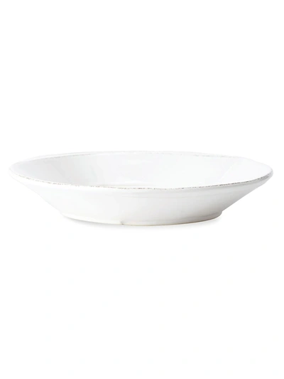 Vietri Melamine Lastra White Shallow Bowl