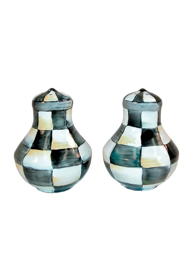 Mackenzie-childs Courtly Check Two-piece Salt & Pepper Shaker Set
