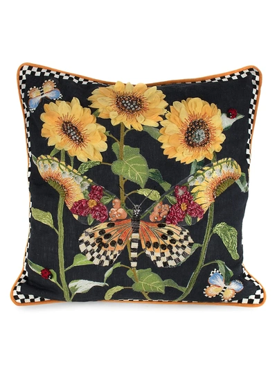 Mackenzie-childs Monarch Butterfly Square Pillow