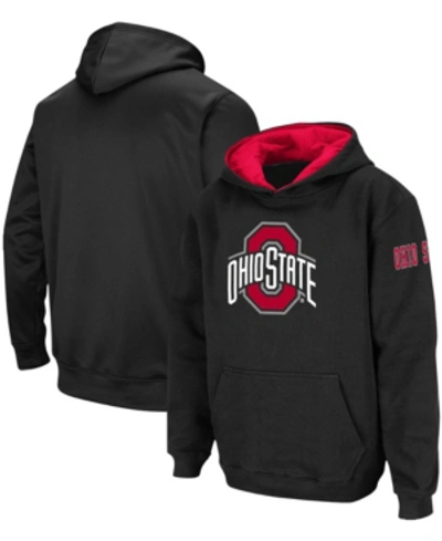 Stadium Athletic Kids' Big Boys Black Ohio State Buckeyes Big Logo Pullover Hoodie