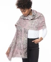INC INTERNATIONAL CONCEPTS FLORAL JACQUARD WRAP, CREATED FOR MACY'S
