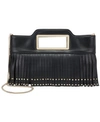 INC INTERNATIONAL CONCEPTS JUDITTH FRINGE CLUTCH, CREATED FOR MACY'S