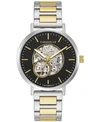 CARAVELLE DESIGNED BY BULOVA MEN'S AUTOMATIC TWO-TONE STAINLESS STEEL BRACELET WATCH 39.5MM