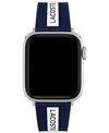 LACOSTE STRIPING BLUE & WHITE SILICONE STRAP FOR APPLE WATCH 38MM/40MM