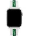 LACOSTE STRIPING WHITE & GREEN SILICONE STRAP FOR APPLE WATCH 38MM/40MM