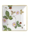 Wedgwood Wild Strawberry Square Tray In Multi