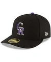 New Era Men's Black Colorado Rockies 2021 Mlb All-star Game Authentic On-field Collection Low Profile 59fift In Black