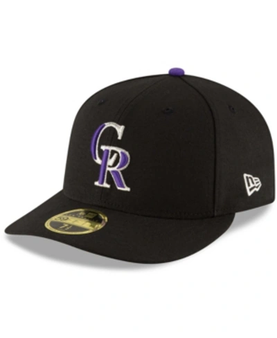 NEW ERA MEN'S COLORADO ROCKIES GAME AUTHENTIC COLLECTION ON-FIELD LOW PROFILE 59FIFTY FITTED HAT