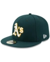NEW ERA MEN'S OAKLAND ATHLETICS ROAD AUTHENTIC COLLECTION ON-FIELD 59FIFTY PERFORMANCE FITTED HAT