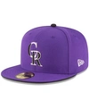 NEW ERA MEN'S COLORADO ROCKIES AUTHENTIC COLLECTION ON FIELD 59FIFTY STRUCTURED HAT