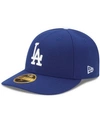 NEW ERA MEN'S LOS ANGELES DODGERS GAME AUTHENTIC COLLECTION ON FIELD LOW PROFILE 59FIFTY FITTED CAP