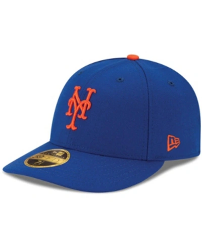 NEW ERA MEN'S NEW YORK METS AUTHENTIC COLLECTION ON-FIELD LOW PROFILE GAME 59FIFTY FITTED HAT