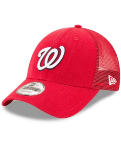 NEW ERA WASHINGTON NATIONALS TRUCKER 9FORTY ADJUSTABLE SNAPBACK CAP