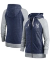 Nike Women's Navy New York Yankees In Pocket Gym Vintage-like Full-zip Hoodie In Navy