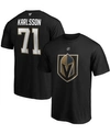 Fanatics Men's William Karlsson Black Vegas Golden Knights Authentic Stack Player Name And Number T-shirt In Black