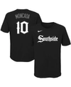 NIKE BIG BOYS AND GIRLS NIKE YOAN MONCADA BLACK CHICAGO WHITE SOX CITY CONNECT NAME AND NUMBER T-SHIRT