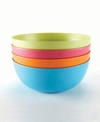 Tableau Bamboo Fiber Bowls, Set Of 4 In Assorted
