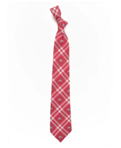 Eagles Wings Ohio State Buckeyes Rhodes Poly Tie In Red