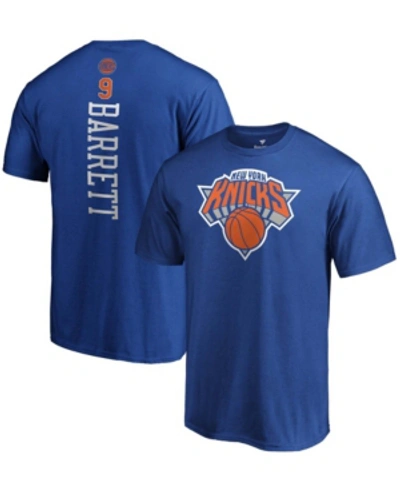 Majestic Fanatics Branded Men's New York Knicks Playmaker Name & Number T-shirt In Blue