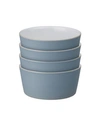 Denby Impression Charcoal Straight Bowl, Set Of 4 In Medium Blue