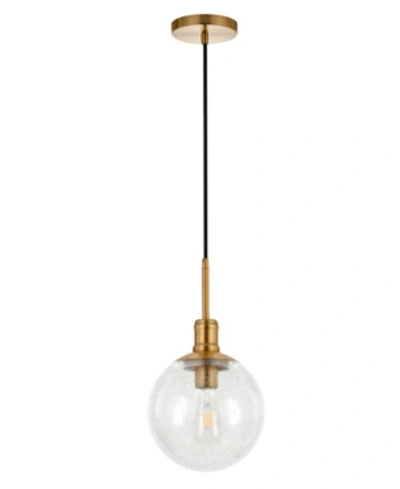 Hudson & Canal Walker And Glass Pendant In Brass
