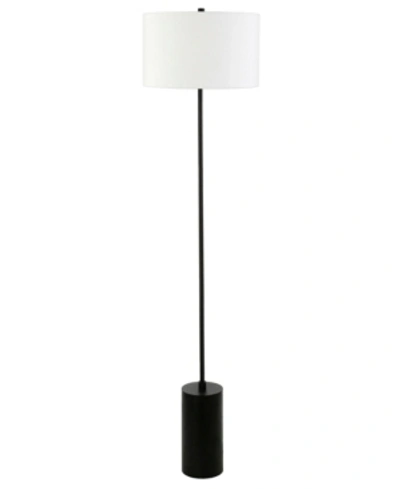 Hudson & Canal Somerset Floor Lamp With Drum Shade In Blackened Bronze