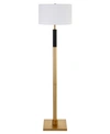 Hudson & Canal Teagan Floor Lamp In Brass And Black