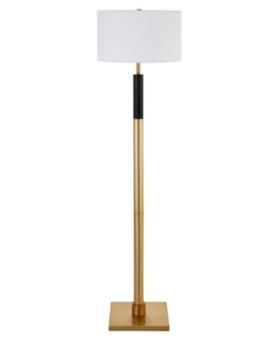 Hudson & Canal Teagan Floor Lamp In Brass And Black
