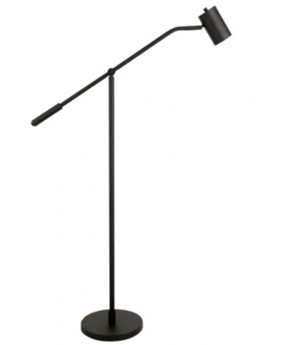 Hudson & Canal Willis Pharmacy Floor Lamp With Boom Arm In Blackened Bronze