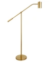 Hudson & Canal Willis Brass Pharmacy Floor Lamp With Boom Arm In Brass