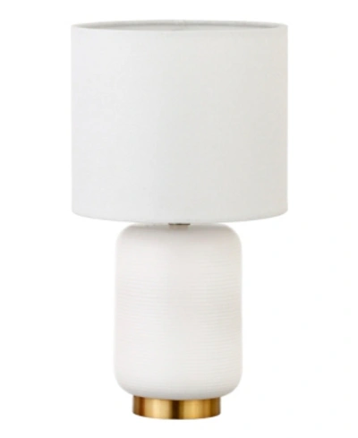 Hudson & Canal Lambert Mini Accent Lamp In Matte White