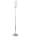 Hudson & Canal Frieda Floor Lamp With Glass Shade In Polished Nickel