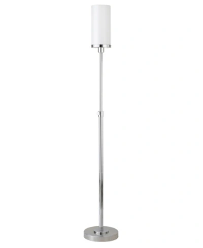 Hudson & Canal Frieda Floor Lamp With Glass Shade In Polished Nickel