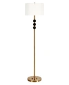 Hudson & Canal Bernard Floor Lamp In Brass And Blackened Bronze