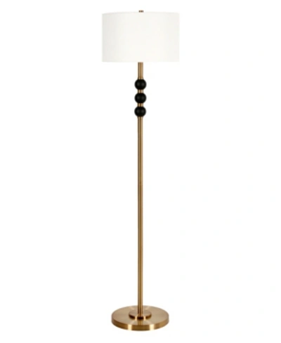 Hudson & Canal Bernard Floor Lamp In Brass And Blackened Bronze