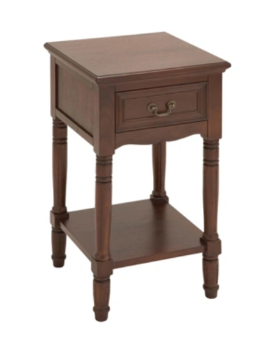 Rosemary Lane Traditional Accent Table In Brown