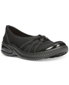 Bzees Niche Slip On Flat In Black Fabric