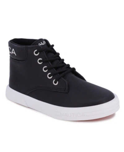 Nautica Kids' Little Boys Wharf Harbour Casual High-top Sneaker In Black